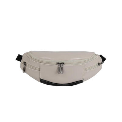 

Hit Color Shoulder Women PU Leather Waist Fanny Belt Packs Sports Chest Bag