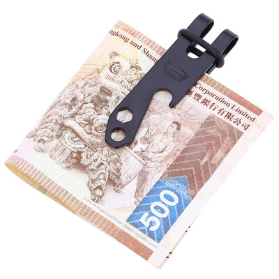 

EDCGEAR Stainlessn Steel Waist Belt Keychain Bottle Opener Money Clip Multifunctional Tool