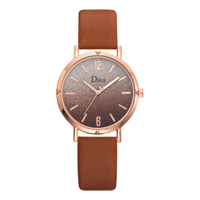 

Womens watch dial flash powder watch pu strap ladies quartz watch