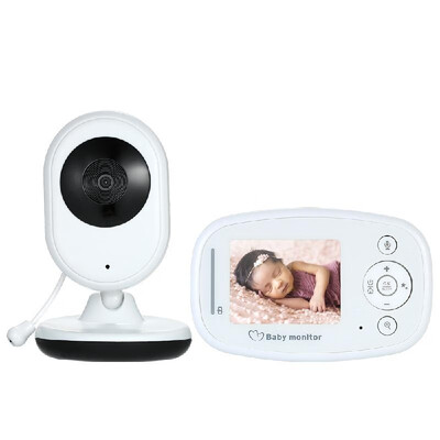 

24 Inches Color LCD Wireless Digital Video Baby Monitor with Lullabies Infrared Night Vision Two-way Talk Back Temperature Monito
