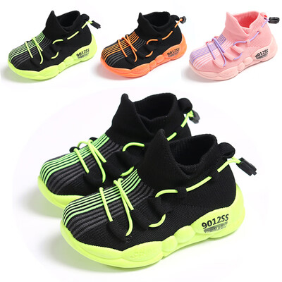 

Children Autumn Shoes Kids Infant Baby Girls Boys Letter Mesh Sport Run Sneakers Casual Shoes