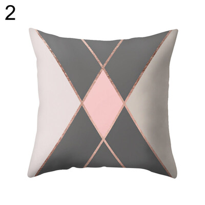 

Simple Geometry Square Cushion Cover Throw Pillow Case Home Sofa Car Bed Decor