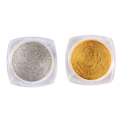 

3Types Plating Powder Greensen New 2gBox Golden Silver Chrome Pigment Nail Art Magic Mirror Glitter Powder