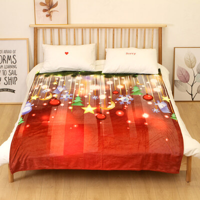 

Tailored Christmas Blanket Flannel Fabric Sofa Bed Blanket 150X200CM