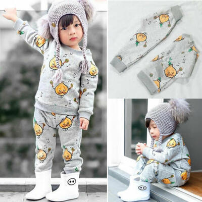 

CA Newborn Baby Boy Girl Long Sleeve Tops Pants Autumn Winter Outfit Clothes Set