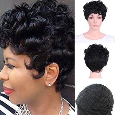 

Tailored Fashion Synthetic Short Curly Anti-Warping Hair Wig Wave Hair Natural Hair Wigs