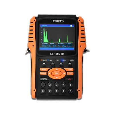 

SATHERO SH-800HD Global Universal TV Signal Finder Meter DVB-SS2 Full HD 1080P Digital Meter H264 MPEG-4 with 35 Inch LCD Displ