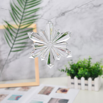 

〖Follure〗Acrylic Snowflake Christmas Wedding Tree Hanging Decoration Decoration For DIY P