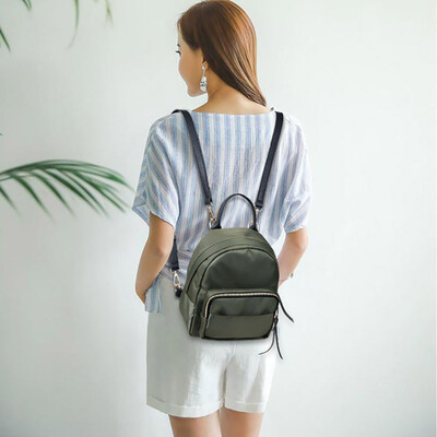 

Tailored Nylon Waterproof Backpack Fashion Backpack Women Small Travel Bag BK