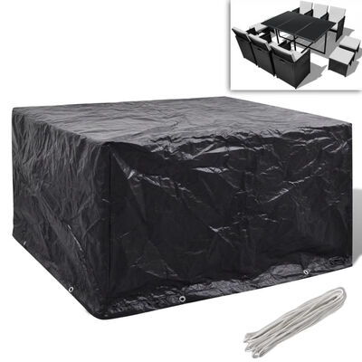

Garden Furniture Cover 6 Person Poly Rattan Set 68" x 45
