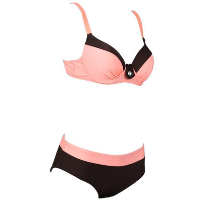 

Sexy Women Bikini Set Halter Solid Padded Bathing Suit Swimwear Swimsuits Two Piece