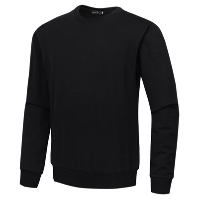 

dgaf&bae Mens Fleece Crewneck Sweatshirt Solid Color Long Sleeve Pullovers