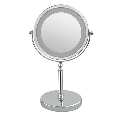 

7 inch 360 Degree Makeup Mirror LED Lamp 5X Magnifier Table Cosmetic Mirror