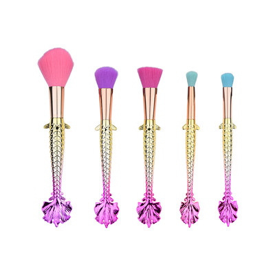 Toponeto 5PCS Make Up Foundation Eyebrow Eyeliner Blush Cosmetic Concealer Brushes