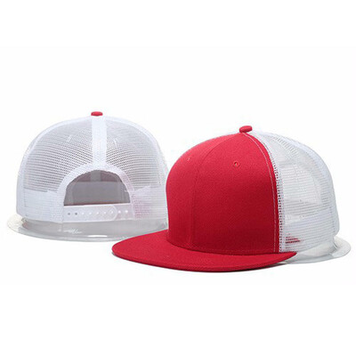 

SUNSIOM Adjustable Snapback Trucker Baseball Cap Hat Men Unisex Mesh Visor Flat Hat