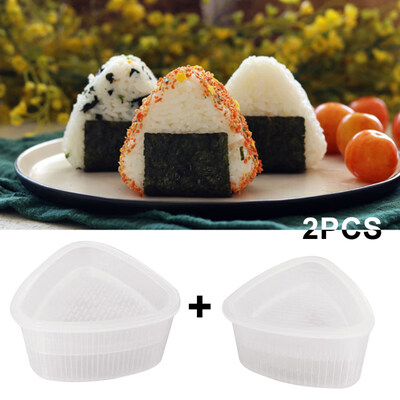 

2Pcs Triangular Form Sushi Mould Onigiri Rice Ball Bento Press Maker DIY Tool