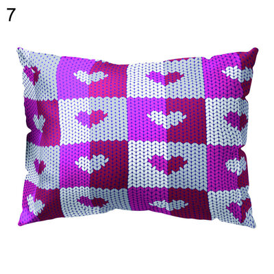 

Romantic Love Heart Pillow Cover Cushion Case Home Car Sofa Bedroom Hotel Decor