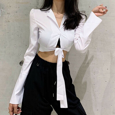 

Women Long Sleeve Shirts Fashion Ladies Casual Slim Fit Blouse Tops Shirt