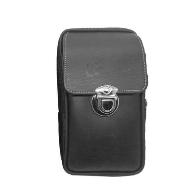 

Mini Men Faux Leather Zipper Tactical Belt Pouch Waist Bag Security Pack Outdoor Accessories Coffee