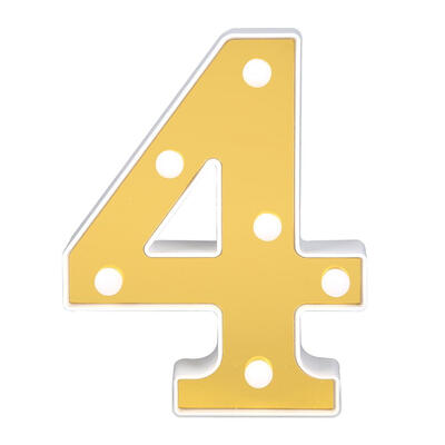 

LED Marquee Sign Numbers Lamp Indoor Wall Hanging Night Light Home Decor