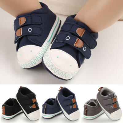 

Infant Toddler Baby Boys Girls Soft Sole Crib Canvas Shoes Sneaker Newborn