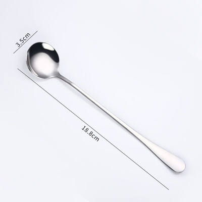 

Stainless steel Long Handled coffee spoons Coffee ice drink stirring spoon Ice Cream Dessert Tea Spoon