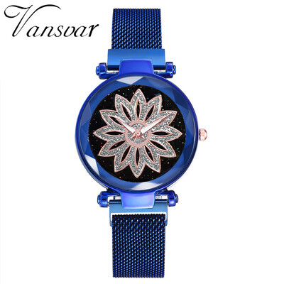 

RM Vansvar Fashion Starry Sky Good Luck Quartz Magnetic Buckle Belt Ladies Watch