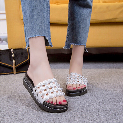 

Rose Women Shoes Hollow Out Sandals Summer Fashion Leisure Sliders Med Slipper