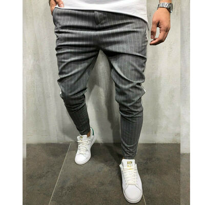

Mens Track Pants Casual Sport Gym Jogging Jogger Pencil Pants Trousers Bottoms