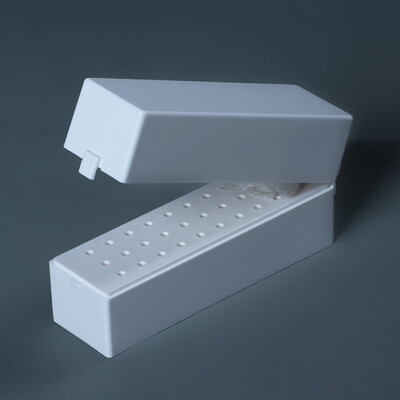 

Toponeto 30Hole Pink Organizer Manicure Box Displayer Nail Drill Bit Holder Stand