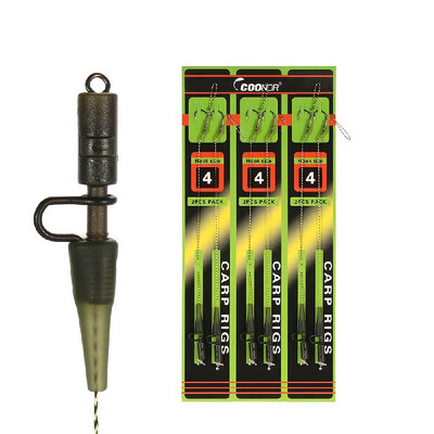 

Carp Fishing Hair Rigs Braided Thread Curve Shank Fishing Hook with Line Carp Rigs Fishing Accessories