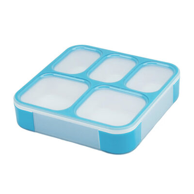 

5 Compartments Sealed Leakproof Student Oven Bento Lunch Box Case Food Container