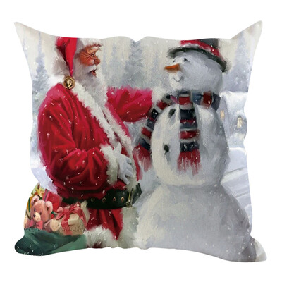 

Tailored Christmas Pillow Cover Pillowcases Decorative Sofa Cushion Cover Home Decoration