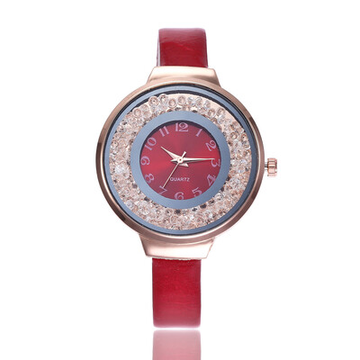 

New trend ladies fashion belt watch ball flow