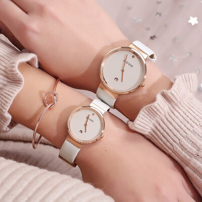 

Men&women quartz watch simple wild fashion calendar waterproof belt couple watch