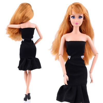 

〖Follure〗Black Fashion Handmade Princess Dress Clothes Gown For Doll