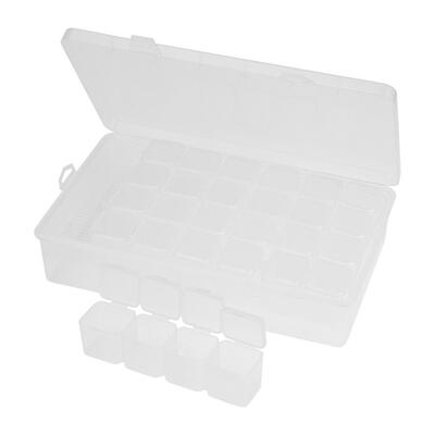 

Clear Plastic Diamond Storage Box DIY Diamond Painting Drill Case Organizer