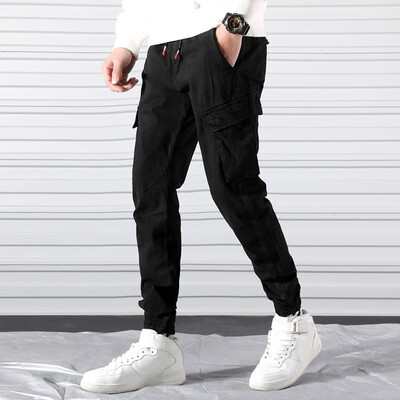 

Gobestart Mens Straight Casual Cotton Slim Fit Sport Long Pants Pocket Trousers
