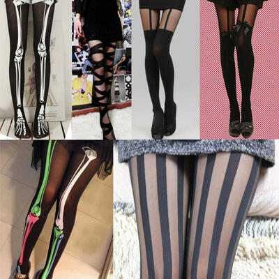 New Sexy Women Ladies Black Lace Fishnet Net Pattern Pantyhose Stockings Socks