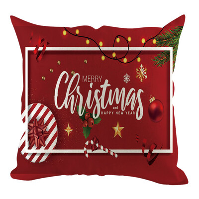 

Siaonvr Christmas Pillow Cover Pillowcases Decorative Sofa Cushion Cover Home Decoration