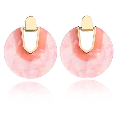 

Korean New Colorful Acrylic Earrings Geometric Round U Shape Dangle Drop Earrings For Women Fashion Jewelry Brincos Oorbellen