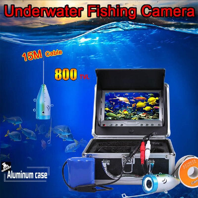 

7" TFT LCD Monitor 800TVL Portable Night Vision Fish Finder Underwater Fishing Camera 15M 30M Cable
