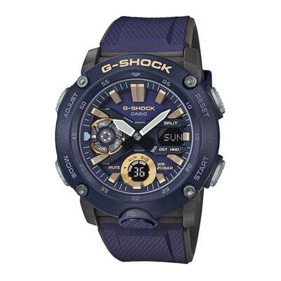

Casio G-Shock GA-2000-2A Carbon Core Guard Digital Analog Watch Multifunctional Waterproof Quartz Wristwatch For Men - Navy Blue