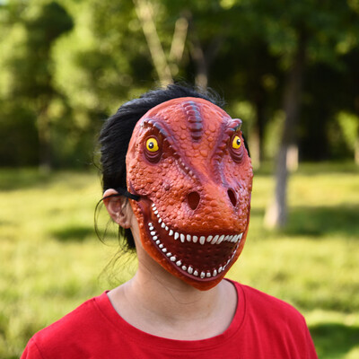

Tailored Dinosaur Mask Halloween Masquerade Festival Emulsion Realistic Costume Toy