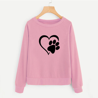 

Starmoon Women Printing Round Neck Long Sleeve Casual Blouse Sweatshirt