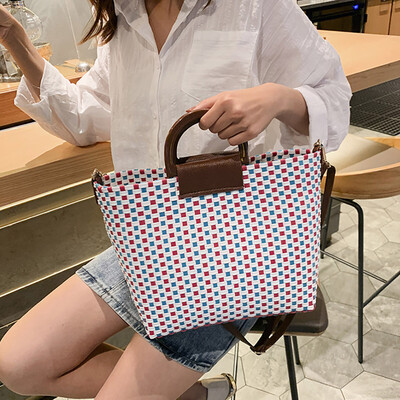 

Tailored Women Wild New Fashion Woven Large Capacity Handbag Messenger Shoulder Bag