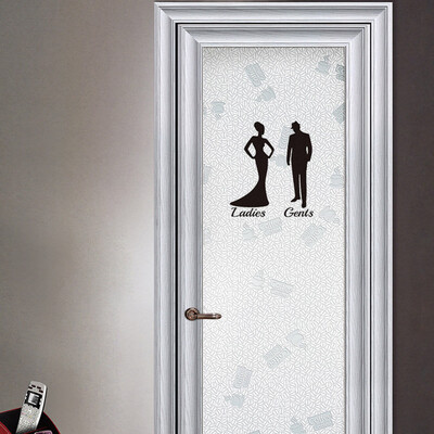 

〖Follure〗Removable Cute Man Woman Washroom Toilet WC Sticker Family DIY Decor