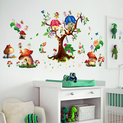 

〖Follure〗New Butterfly Flower Fairy stickers Bedroom Living Room Walls