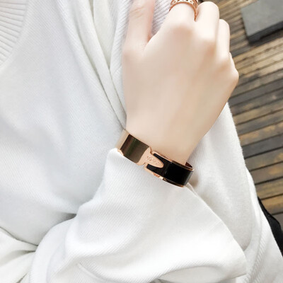 

Titanium steel bracelet rose gold trend ring jewelry