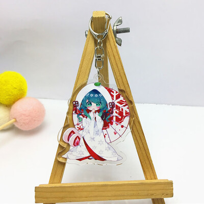 

CAR-TOBBY Hot Japan anime Hatsune Miku Kagamine rubber Keychain Key Ring